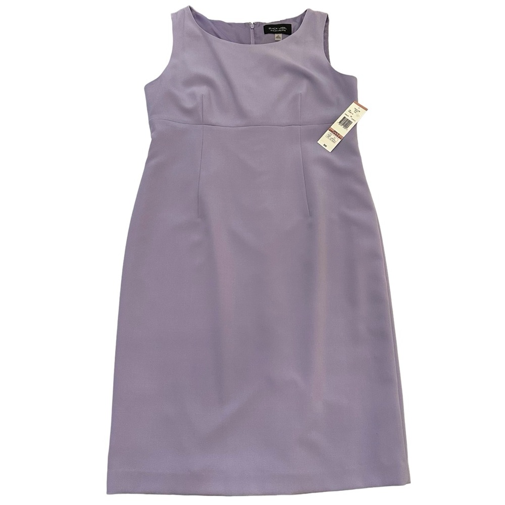 NWT Black Label by Evan-Picone Sleeveless Purple Sheath Dress. Sz 12 Gorgeous